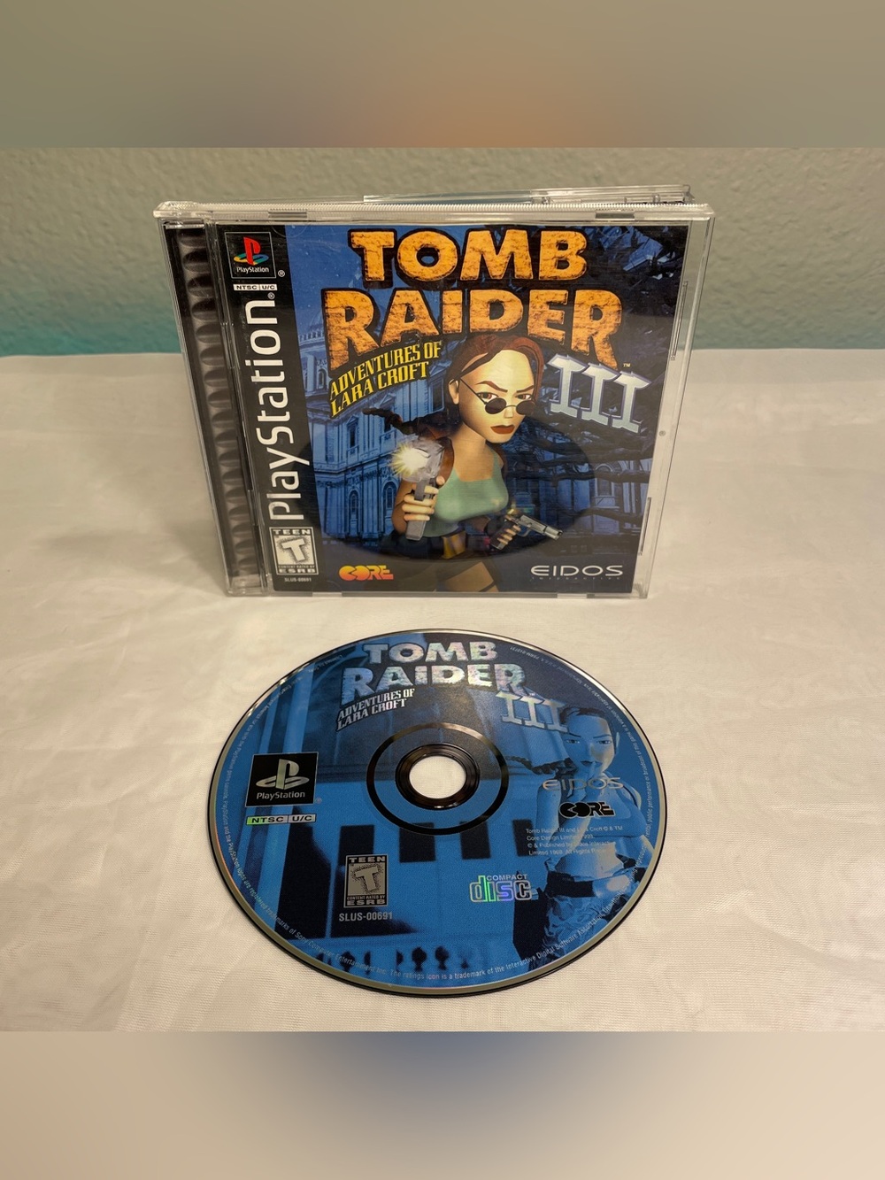 Tomb Raider III 3: Adventures of Lara Croft (PlayStation, PS1, 1999) Tested Work